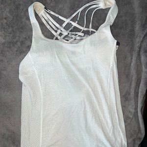 Lululemon striped open back tank